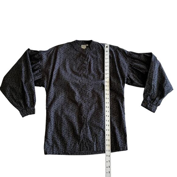 Wah Maker True West Outfitters USA Made Frontier Gray‎ Cotton Prairie Blouse S - Picture 6 of 8